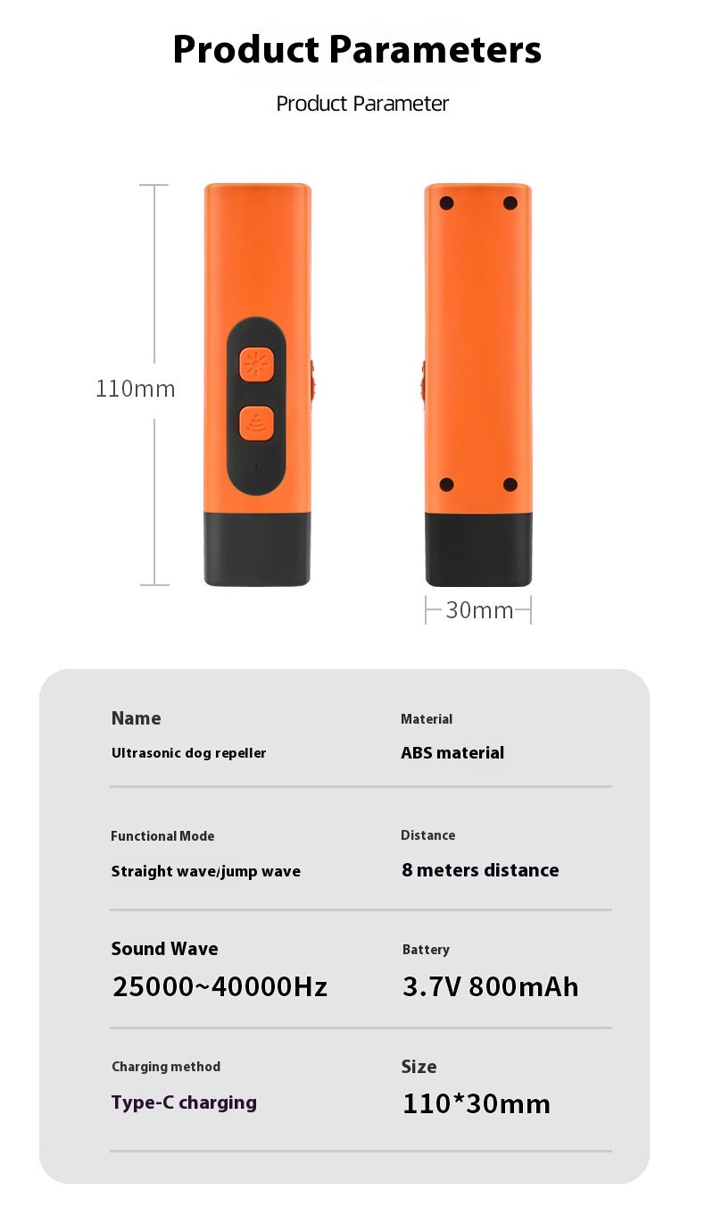 🐾 PawsyTech™ Ultrasone Hondenverjager met LED lampje.