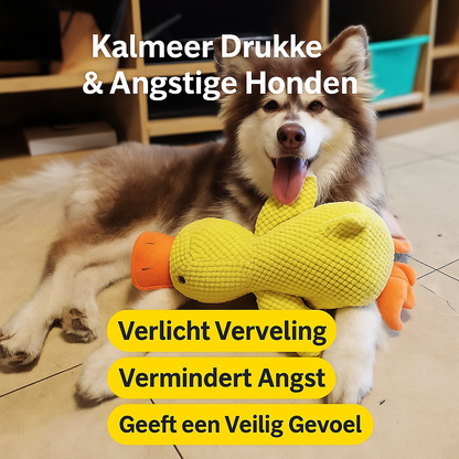 🐶 PawsyTech™ TroostEend Kalmerende Knuffel