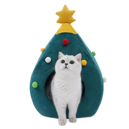 🎄 PawsyTech™ Kerstboom Kattenhuis.