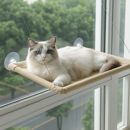 🐾 PawsyTech™ Venster Kattenhangmat.