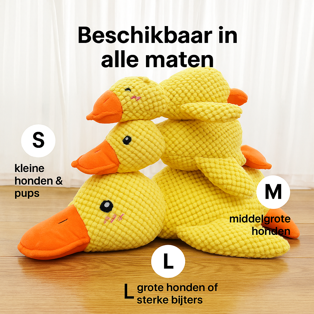 🐶 PawsyTech™ TroostEend Kalmerende Knuffel