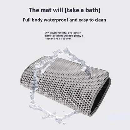 🧼 PawsyTech™ Dubbellaagse Kattenbakmat