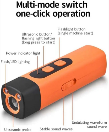 🐾 PawsyTech™ Ultrasone Hondenverjager met LED lampje.
