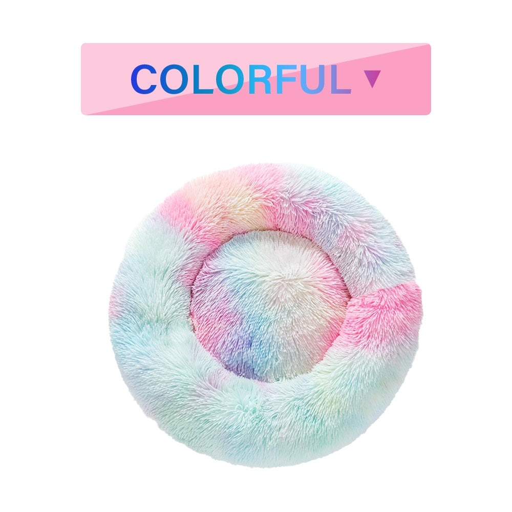 💤 PawsyTech™ Fluffy Donut Hondenbed.