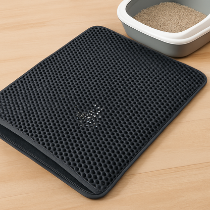 🧼 PawsyTech™ Dubbellaagse Kattenbakmat