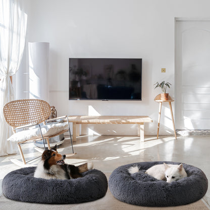 💤 PawsyTech™ Fluffy Donut Hondenbed.