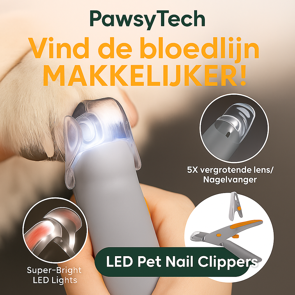 ✂️ LED Huisdier Nagelknipper  Veilig & Makkelijker Nagels Knippen
